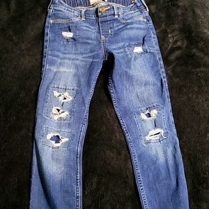 Abercrombie Straight leg distressed jeans